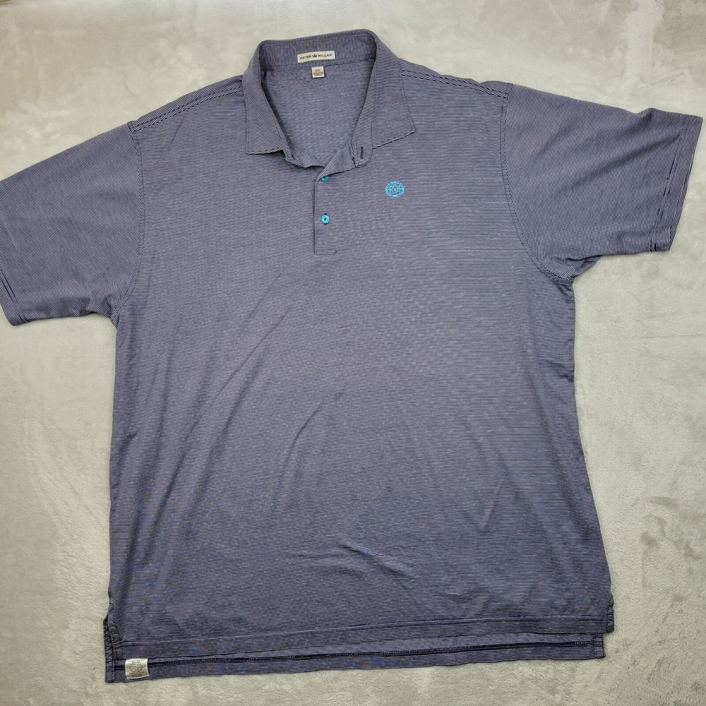 Peter Millar Golf Shirt Men XXL Polo Country Club Performance Tour Vintage Adult